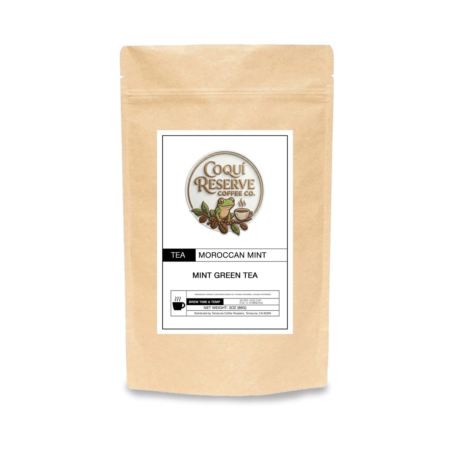Moroccan Mint Green Tea - Smooth & Vibrant - Refreshing