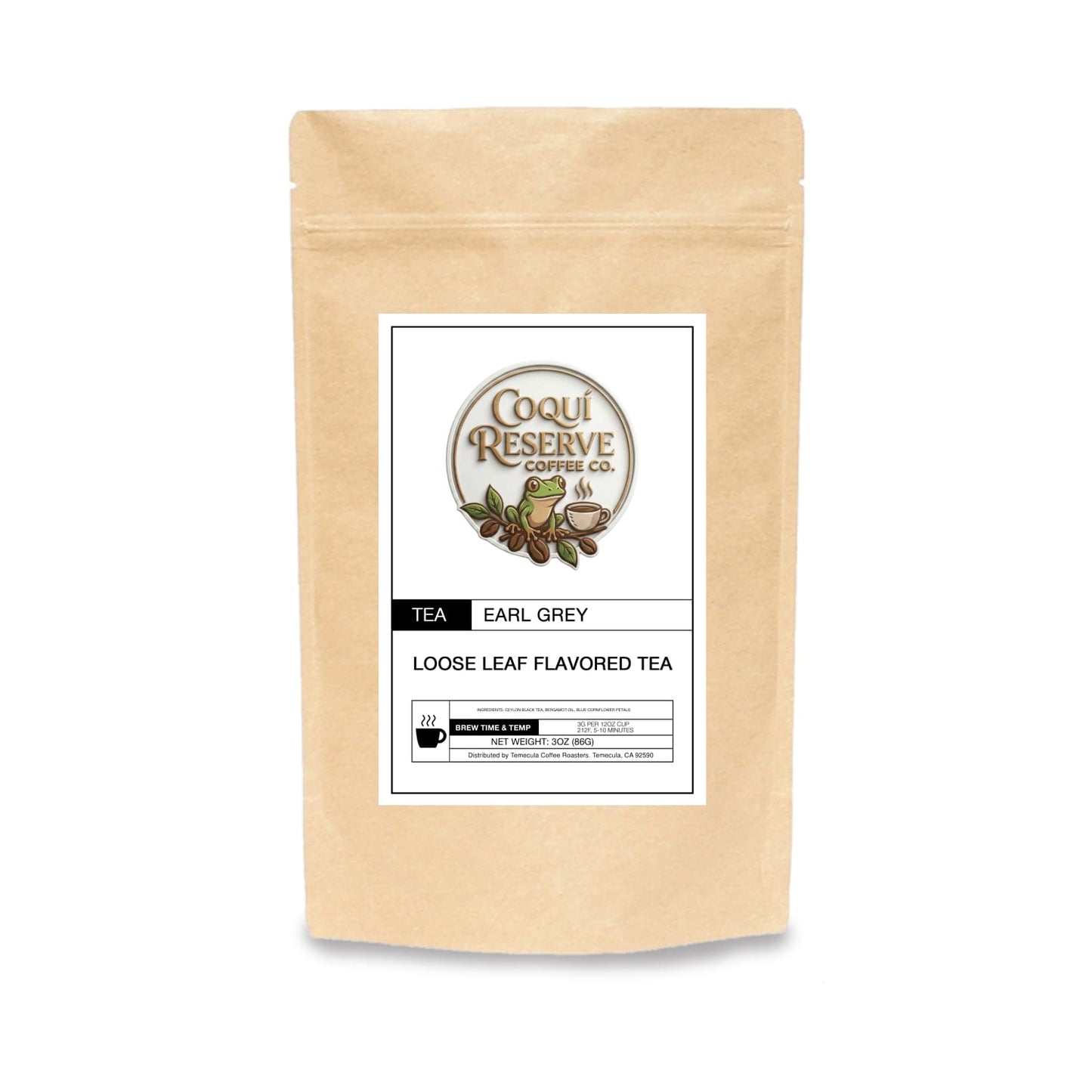 Earl Grey Black Tea - Bergamot & Cornflower - Classic Blend